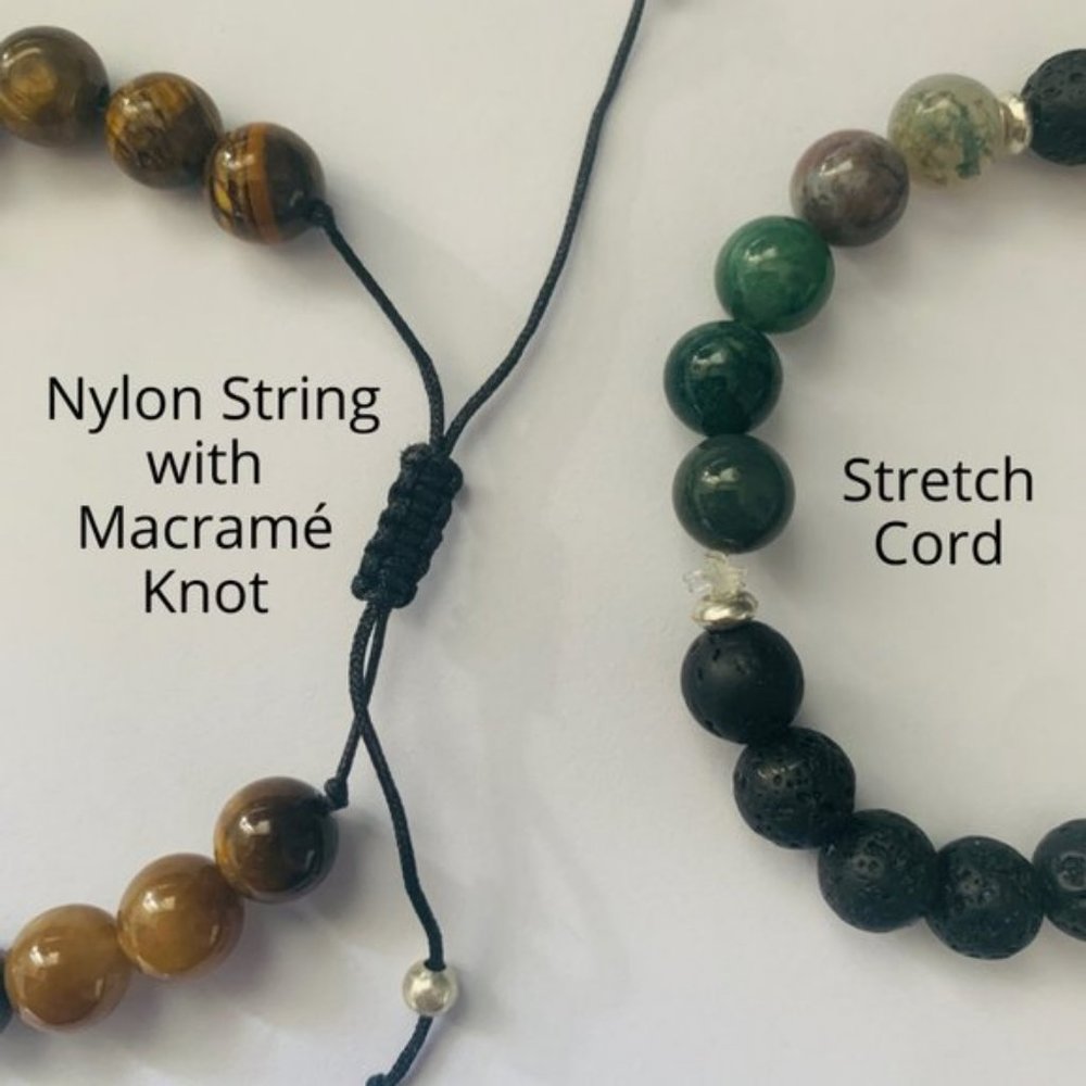 Amazonite Gemstone Diffuser Lava Rock Bracelet - image 2